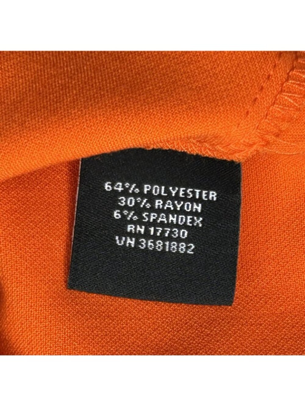 Victoria Beckham For Target Blouse Womens S Orange Scallop Hem Sleeveless Top - Picture 4 of 9
